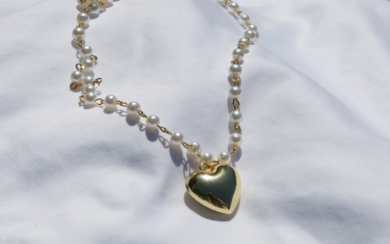 Pearl Heart Necklace