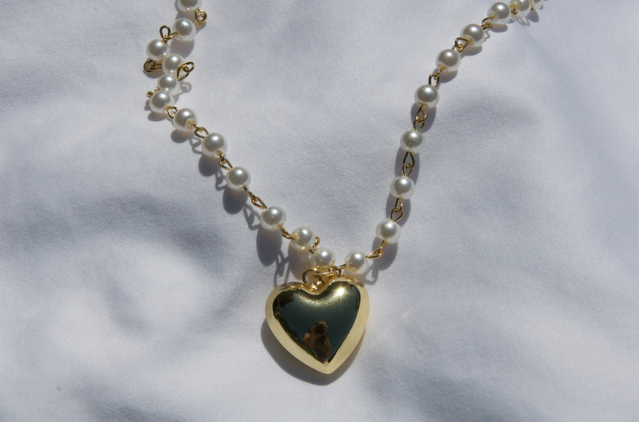 Pearl Heart Necklace