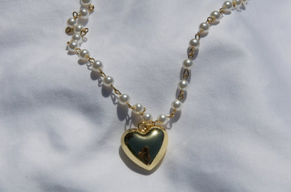 Pearl Heart Necklace